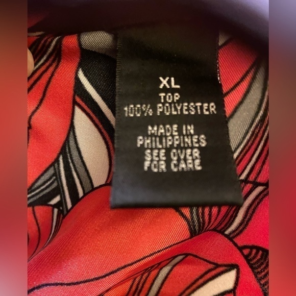 Ab studio women’s size extra-large silky top - Picture 5 of 8